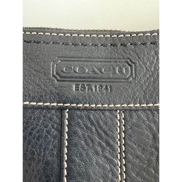 Vtg Coach Bleecker Black Pebbled Bag Purse Y2K Classic Duffle Crossbody 10398 - Picture 3 of 16